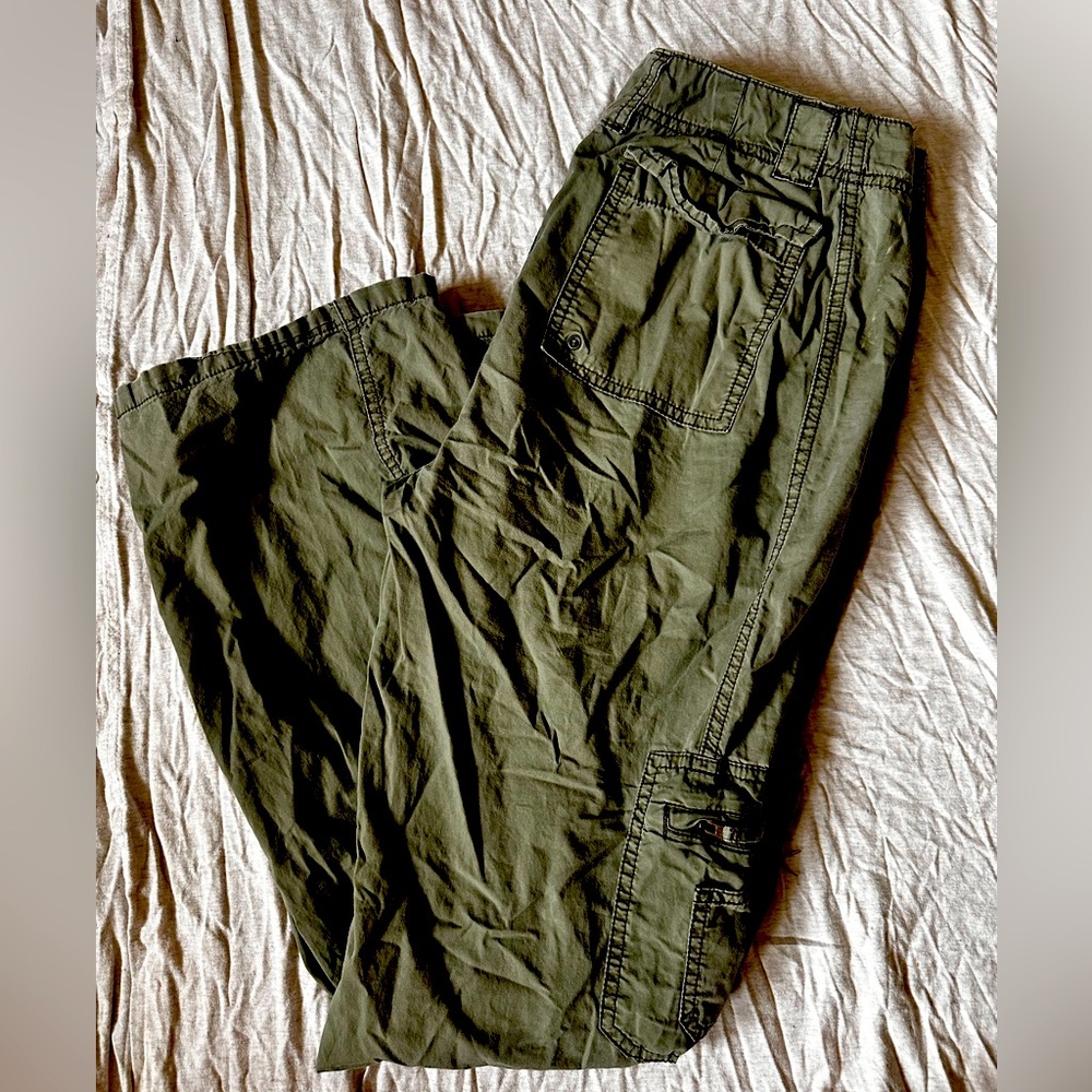 Olive green cargo pants